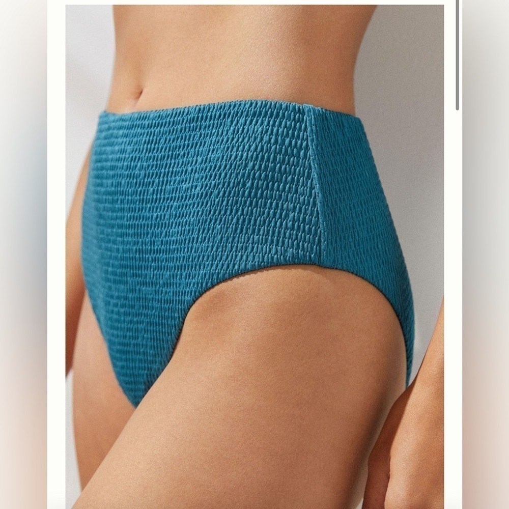 Anthropologie Classic Smocked Bikini Bottoms size XS